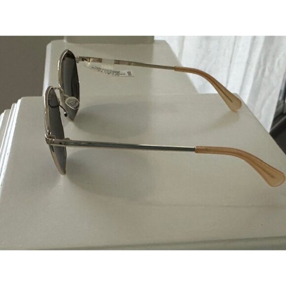 HARPER + ROE Rx’able Sunglasses Shiny Light Gold HR3003 56-18-139 Wire Geometric - Picture 7 of 11